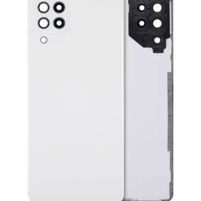 Задня кришка зі скло камери для Samsung Galaxy A22 4G (A225 / 2021) (Aftermarket Plus) (білий)