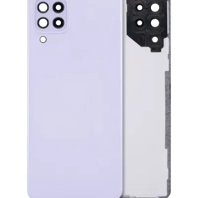 Задня кришка зі скло камери для Samsung Galaxy A22 4G (A225 / 2021) (Aftermarket Plus) (фіолетовий)