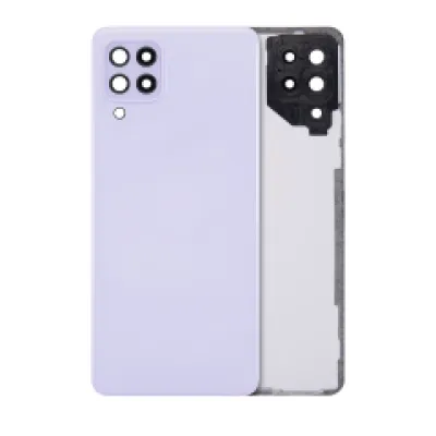 Задня кришка зі скло камери для Samsung Galaxy A22 4G (A225 / 2021) (Aftermarket Plus) (фіолетовий)