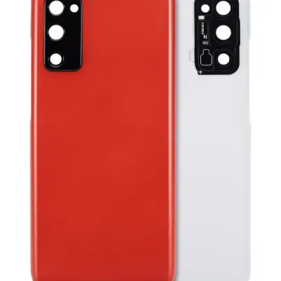 Задня кришка зі скло камери для Samsung Galaxy S20 FE 5G (Aftermarket Plus) (Cloud Red)