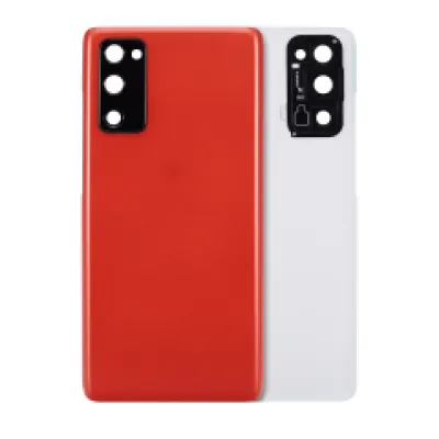 Задня кришка зі скло камери для Samsung Galaxy S20 FE 5G (Aftermarket Plus) (Cloud Red)