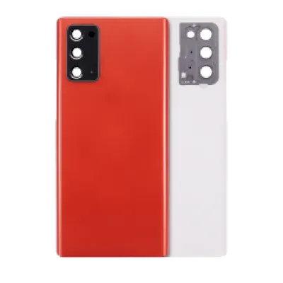 Задня кришка зі склом камери для Samsung Galaxy Note 20 5G (No Logo) (Aftermarket Plus) (Mystic Red)