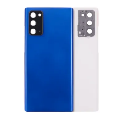 Задня кришка зі склом камери для Samsung Galaxy Note 20 5G (No Logo) (Aftermarket Plus) (Mystic Blue)