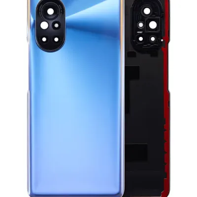 Задня кришка зі склом камери для Huawei Nova 8 (синій)