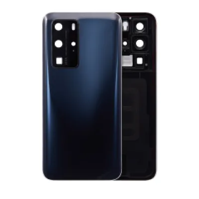 Задня кришка зі склом камери для Huawei P40 Pro (чорний)