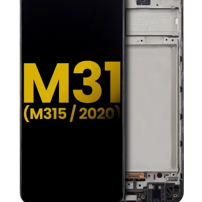 Дисплейний модуль OLED з рамкою для Samsung Galaxy M31 (M315 / 2020) (Refurbished) (All Colors)