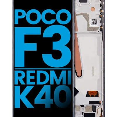 LCD Assembly With Frame For Xiaomi Poco F3 / Redmi K40 / Redmi K40 Pro (Aftermarket: Incell) (Deep Ocean Blue)