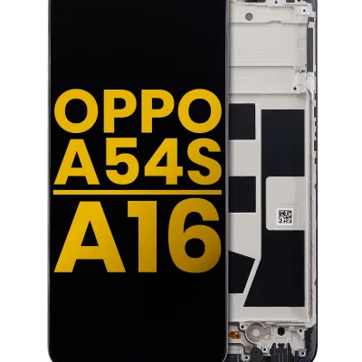 Дисплейний модуль для OPPO A54s / A16 (LCD) (Refurbished) (з рамкою) (всі кольори)