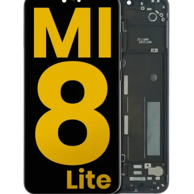 LCD Assembly With Frame For Xiaomi Mi 8 Lite (Refurbished) (Midnight Black)