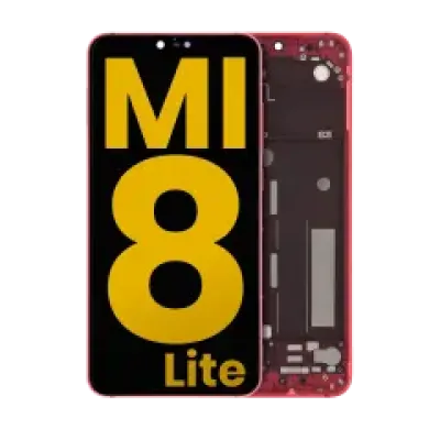 Дисплейний модуль (LCD) з рамкою для Xiaomi Mi 8 Lite (Refurbished) (Twilight Gold)