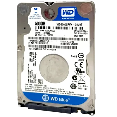 Жорсткий диск Western Digital WD Blue 2.5" (500GB) (Refurbished, Bulk Packaging)