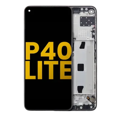 Дисплейний модуль для Huawei P40 Lite 5G (LCD) (Refurbished) (з рамкою) (Midnight Black)