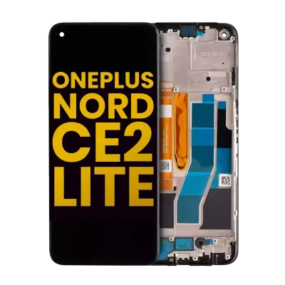 Дисплейний модуль (LCD) з рамкою для OnePlus Nord CE2 Lite 5G (Refurbished) (Усі кольори)