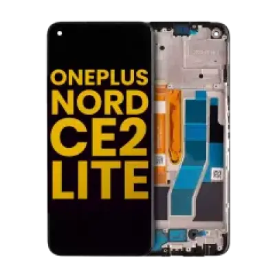 Дисплейний модуль (LCD) з рамкою для OnePlus Nord CE2 Lite 5G (Refurbished) (Усі кольори)