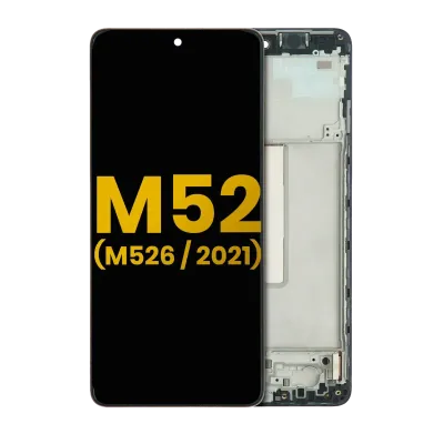 Дисплейний модуль OLED з рамкою для Samsung Galaxy M52 5G (M526 / 2021) (Refurbished) (All Colors)