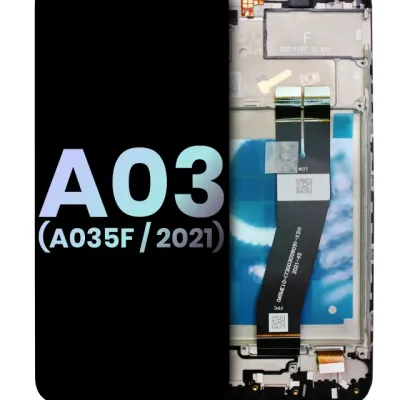 Дисплейний модуль LCD з рамкою для Samsung Galaxy A03 (A035 / 2021) (International Version) (Service Pack) (All Colors)
