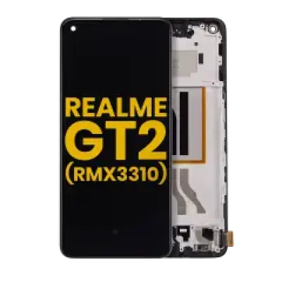 Дисплейний модуль (OLED) з рамкою для Realme GT2 (RMX3310) (Refurbished) (Усі кольори)