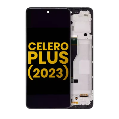 Дисплейний модуль (LCD) з рамкою для Boost Mobile Celero 5G Plus (2023) (Refurbished) (Усі кольори)