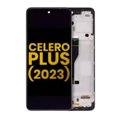 Дисплейний модуль (LCD) з рамкою для Boost Mobile Celero 5G Plus (2023) (Refurbished) (Усі кольори)