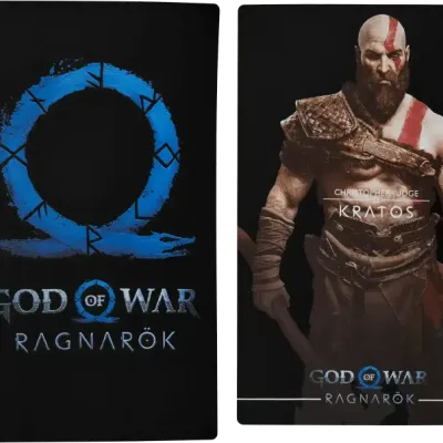 Faceplate Cover (Top & Bottom) For PlayStation 5 (1000 / 1100 / 1200) (God of War)