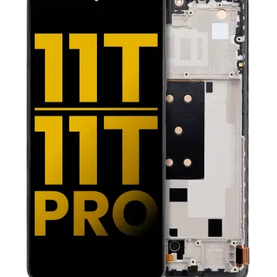 OLED Assembly With Frame For Xiaomi 11T / 11T Pro (Refurbished) (Meteorite Gray)