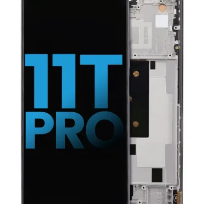 Дисплейний модуль з рамкою для Xiaomi 11T Pro (Aftermarket: Incell) (Meteorite Gray)