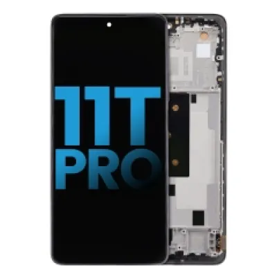Дисплейний модуль з рамкою для Xiaomi 11T Pro (Aftermarket: Incell) (Meteorite Gray)