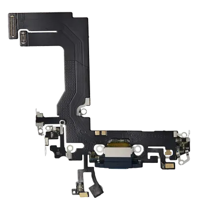Charging Port Flex Cable For iPhone 13 Mini (Aftermarket Plus) (Blue)
