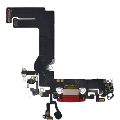 Charging Port Flex Cable For iPhone 13 Mini (Aftermarket Plus) (Red)