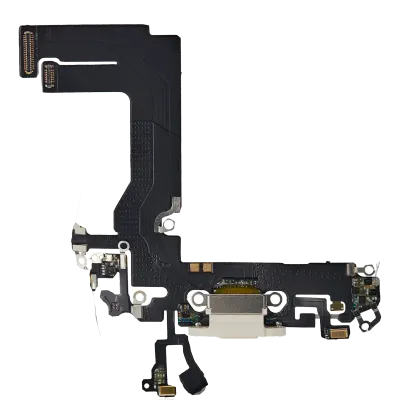 Charging Port Flex Cable For iPhone 13 Mini (Aftermarket Plus) (Starlight)