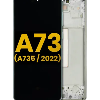 Дисплейний модуль (OLED) з рамкою для Samsung Galaxy A73 (A735 / 2022) (Refurbished) (м'ята)