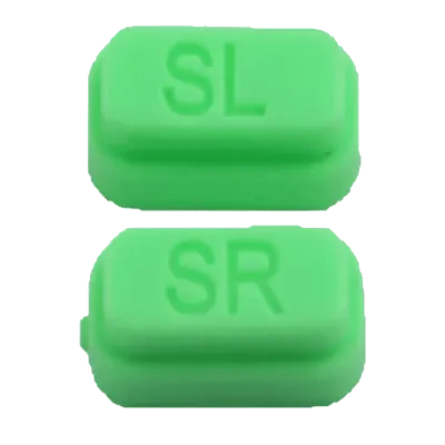 SR and SL Switch Button For Nintendo Switch Joy Con Controller (2 Piece Set) (Green)