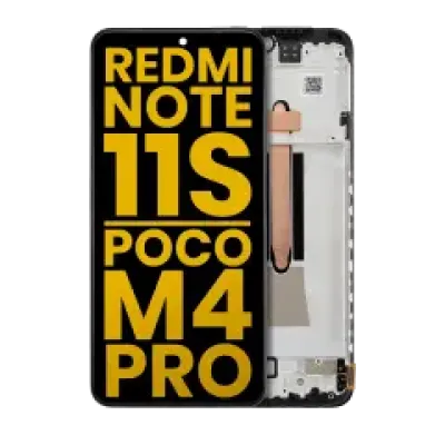 Дисплейний модуль OLED з рамкою для Xiaomi Redmi Note 11S 4G / Poco M4 Pro 4G (Refurbished) (All Colors)
