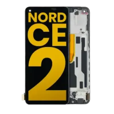 Дисплейний модуль (OLED) з рамкою для OnePlus Nord CE 2 5G (Refurbished) (усі кольори)