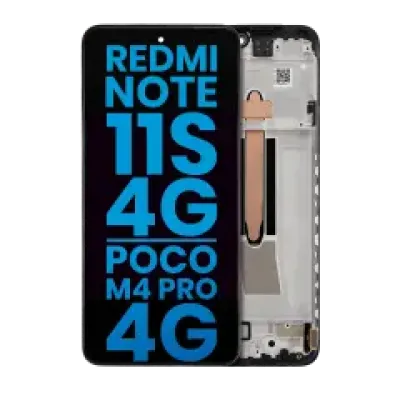 Дисплейний модуль (LCD) з рамкою для Xiaomi Redmi Note 11S 4G / Poco M4 Pro 4G (Aftermarket: Incel) (усі кольори)