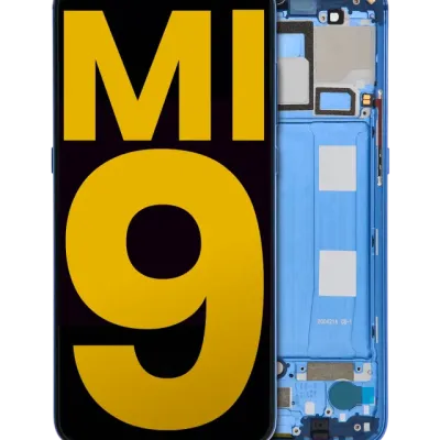 Дисплейний модуль (OLED) з рамкою для Xiaomi Mi 9 (Refurbished) (Ocean Blue)