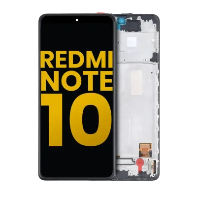 Дисплейний модуль (OLED) з рамкою для Xiaomi Redmi Note 10 4G / Redmi Note 10S (Refurbished) (всі кольори)