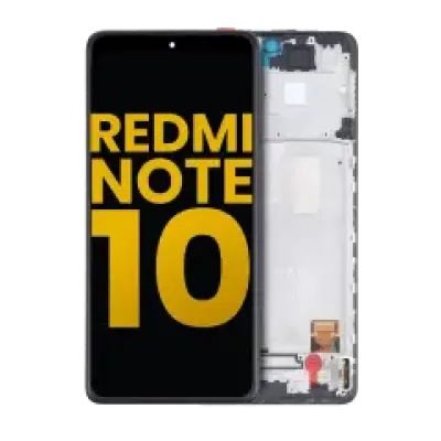 Дисплейний модуль (OLED) з рамкою для Xiaomi Redmi Note 10 4G / Redmi Note 10S (Refurbished) (всі кольори)