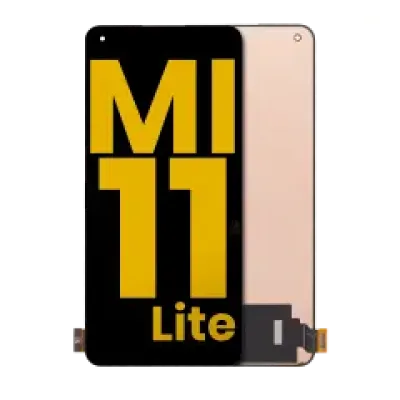 Дисплейний модуль (OLED) без рамки для Xiaomi Mi 11 Lite / Xiaomi Mi 11 Lite 5G (Refurbished) (всі кольори)