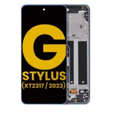 Дисплейний модуль для Motorola Moto G Stylus 4G (XT2317 / 2023) з рамкою (Refurbished) (синій)