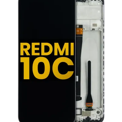 Дисплейний модуль (LCD) з рамкою для Xiaomi Redmi 10C (Refurbished) (всі кольори)