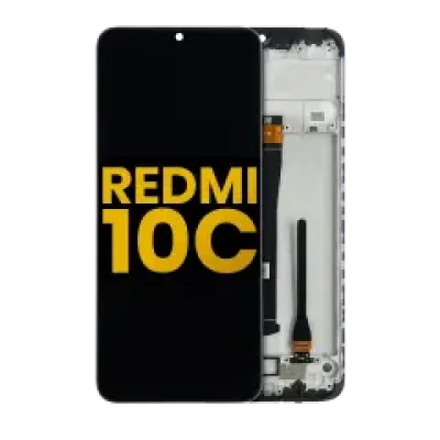 Дисплейний модуль (LCD) з рамкою для Xiaomi Redmi 10C (Refurbished) (всі кольори)