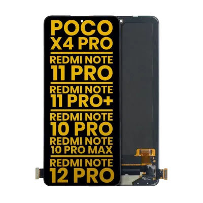 Дисплейний модуль (OLED) без рамки для Xiaomi Poco X4 Pro 5G / Redmi Note 11 Pro 4G / Note 11 Pro 5G / Note 11 Pro+ 5G / Redmi Note 10 Pro / Redmi Note 10 Pro Max / Redmi Note 12 Pro 4G Redmi / Redmi Note 11E Pro (Refurbished) (всі кольори)