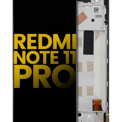 Дисплейний модуль (OLED) з рамкою для Xiaomi Redmi Note 11 Pro / Note 11 Pro 5G / Xiaomi Poco X4 Pro 5G / Redmi Note 11E Pro (Refurbished) (всі кольори)