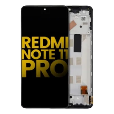 Дисплейний модуль (OLED) з рамкою для Xiaomi Redmi Note 11 Pro / Note 11 Pro 5G / Xiaomi Poco X4 Pro 5G / Redmi Note 11E Pro (Refurbished) (всі кольори)