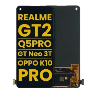 Дисплейний модуль (OLED) без рамки для Realme GT2 / Q5 Pro / GT Neo 3T / OPPO K10 Pro (Refurbished) (всі кольори)