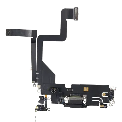 Charging Port Flex Cable For iPhone 14 Pro (Premium) (Space Black)