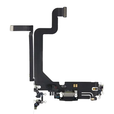 Charging Port Flex Cable For iPhone 14 Pro Max (Premium) (Space Black)