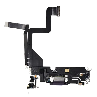 Charging Port Flex Cable For iPhone 14 Pro (Premium) (Deep Purple)