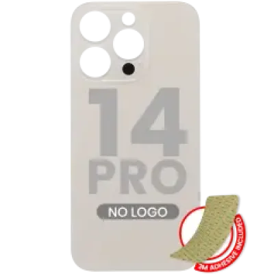 Заднє скло з проклейкою 3M для iPhone 14 Pro (без логотипу / великий отвір камери) (золотий)